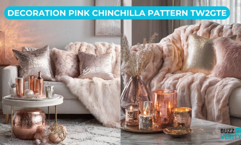 Decoration Pink Chinchilla Pattern TW2GTE